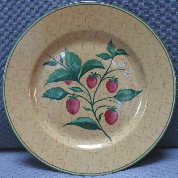 4 - Philippe Deshoulierres Kensington Fruit Porcelain Canape/Salad Plate Set V&A - Picture 6 of 7